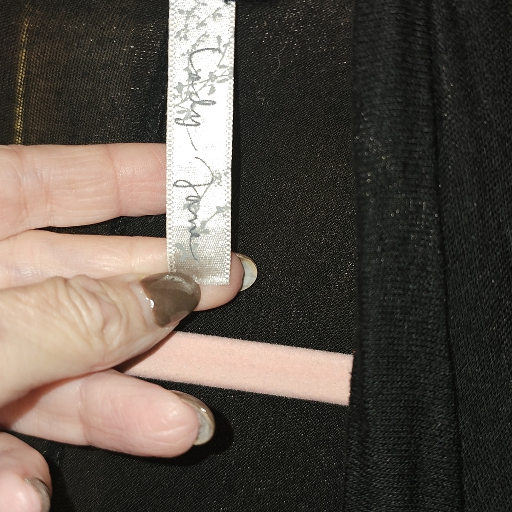 Black Open Front Cardigan - Picture 5 of 5